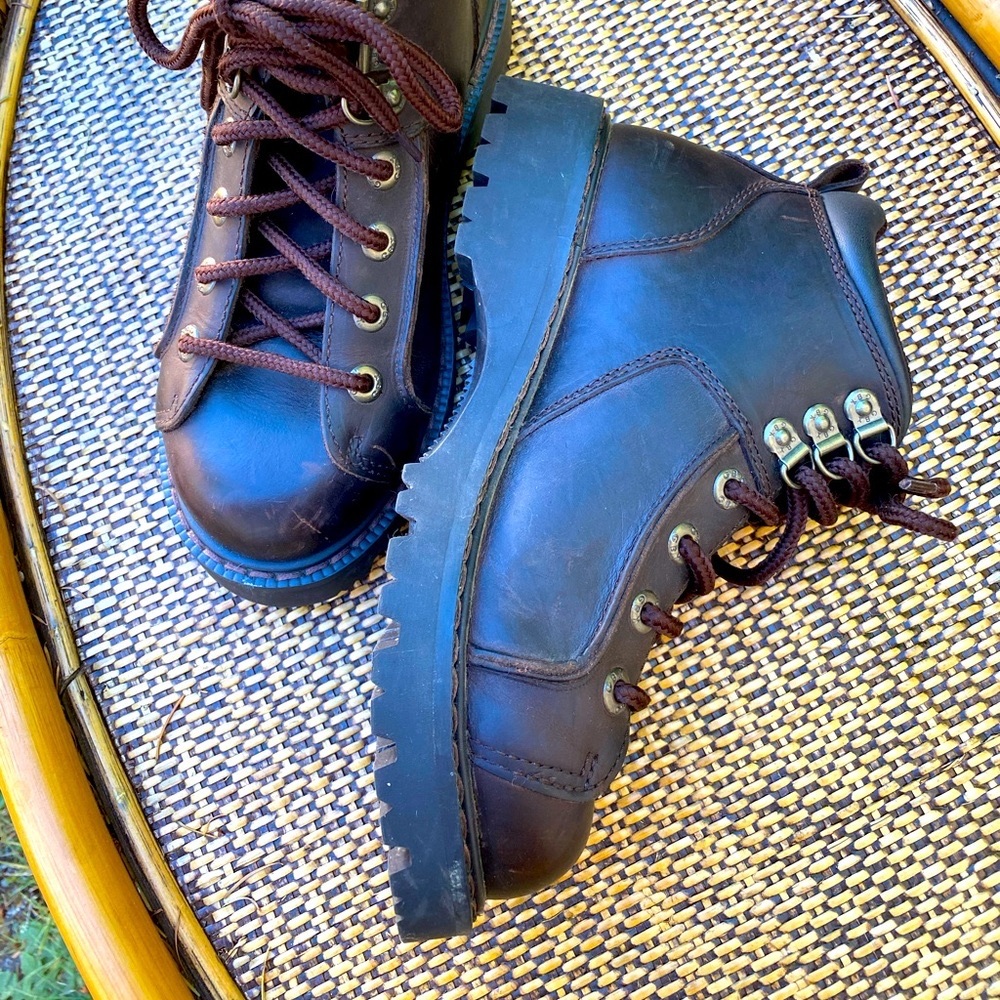 GBX Leather Steel Toe Boots